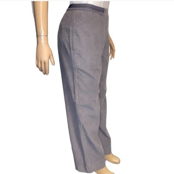 J.Jill Pants Corduroy Gray pull-on Relaxed The art and craft of J.Jill size 8 - Picture 6 of 17